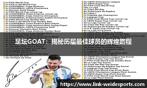 足坛GOAT：揭秘历届最佳球员的辉煌路程